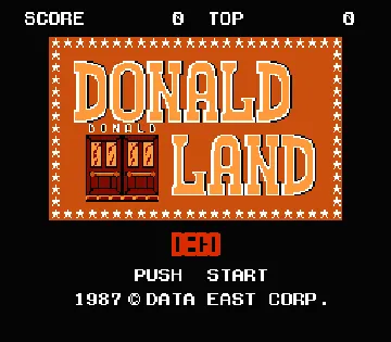 Donald Land (Japan) screen shot title